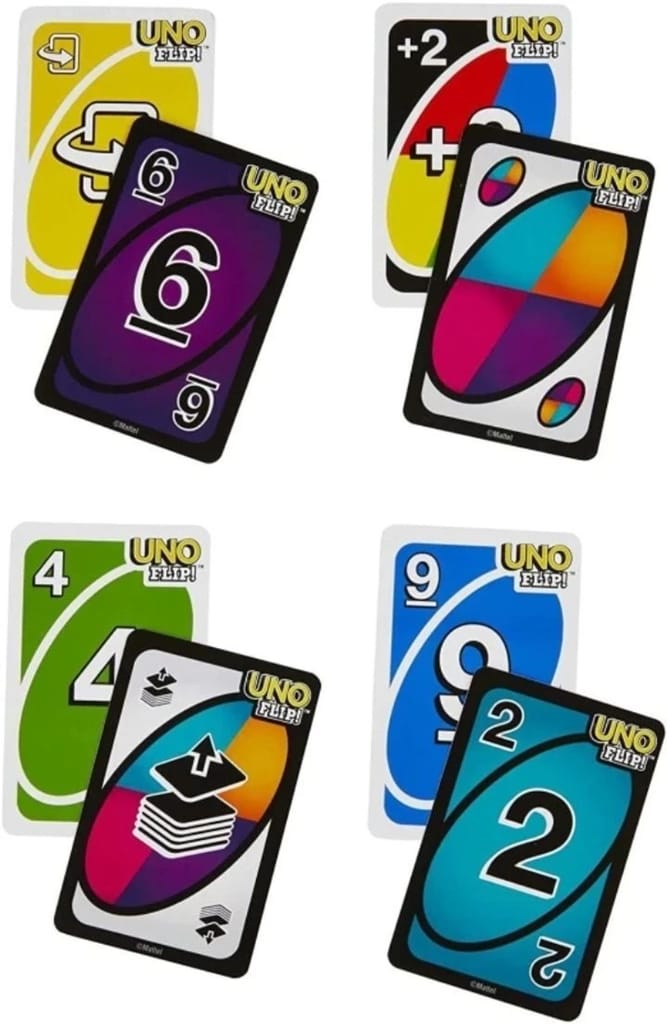 UNO Original & UNO Flip Card Games l Classic Colour & Number Matching Card Game (Multicolor) view 2