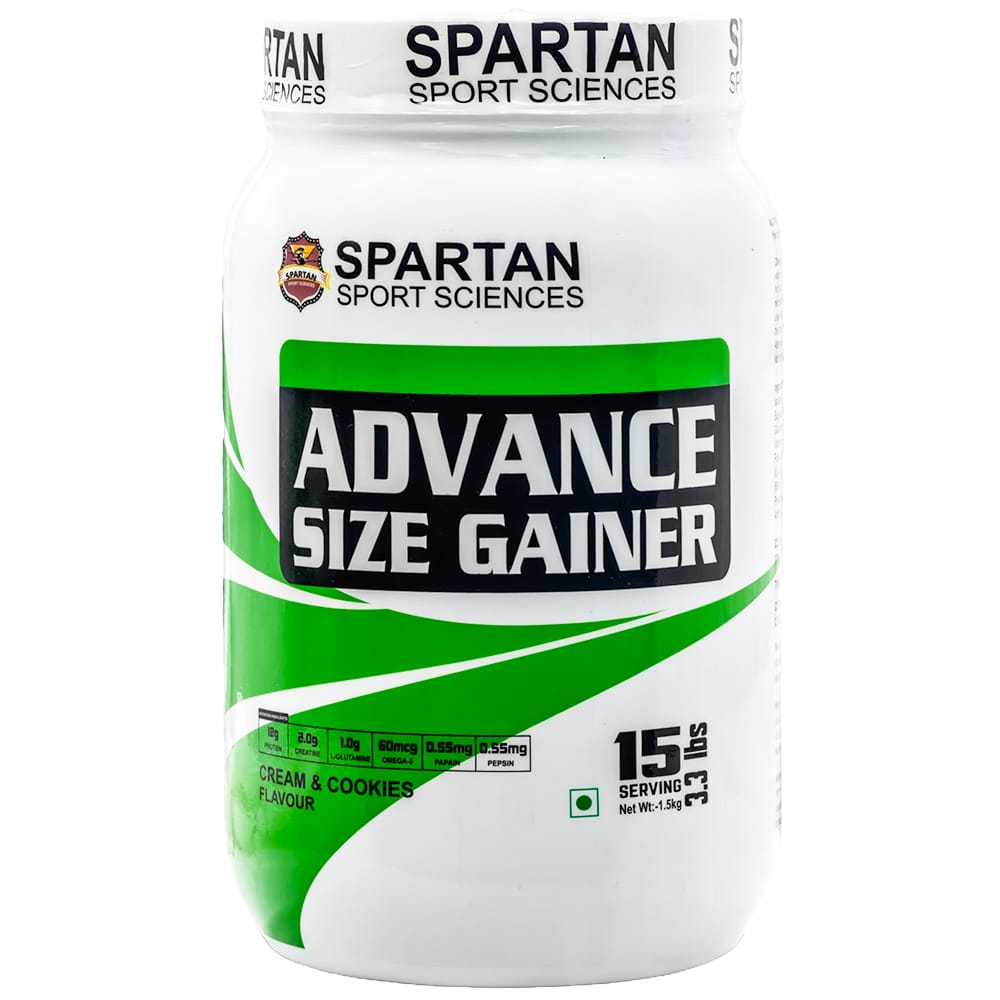 SPARTAN SPORT SCIENCES Advance Size Gainer | Muscle Mass & Weight Gainer Powder with Highest Protein and Carbohydrates with 13 Multivitamins & Minerals for Men & Women view 2
