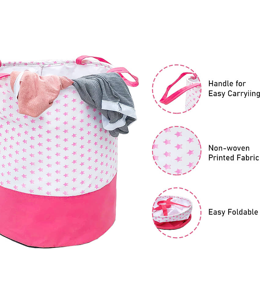 SH. NASIMA Nylon Laundry Bag - Pink view 2