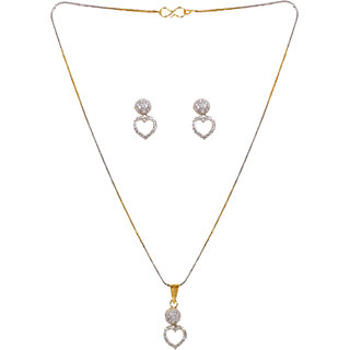 Hetprit Trendy Brass Pendent Combo Set For Women view 2