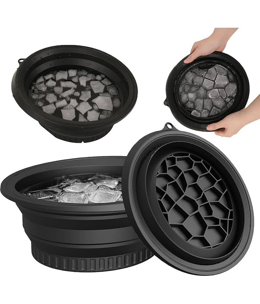 ice plunge bowl for face, silicone ice bowl for facial, ice bath bowl for skincare, face ice therapy at home, ice facial treatment bowl, cold water face dip bowl,reusable silicone ice mold bowl