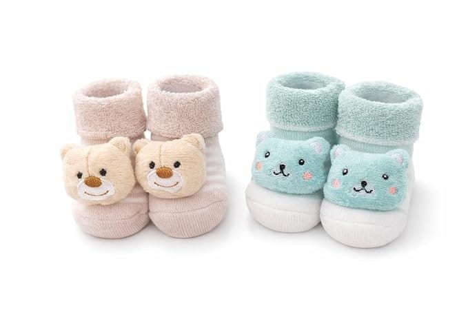 Soft Cotton Newborn Baby Socks (0–6 Months) – Comfortable Infant Socks view 2