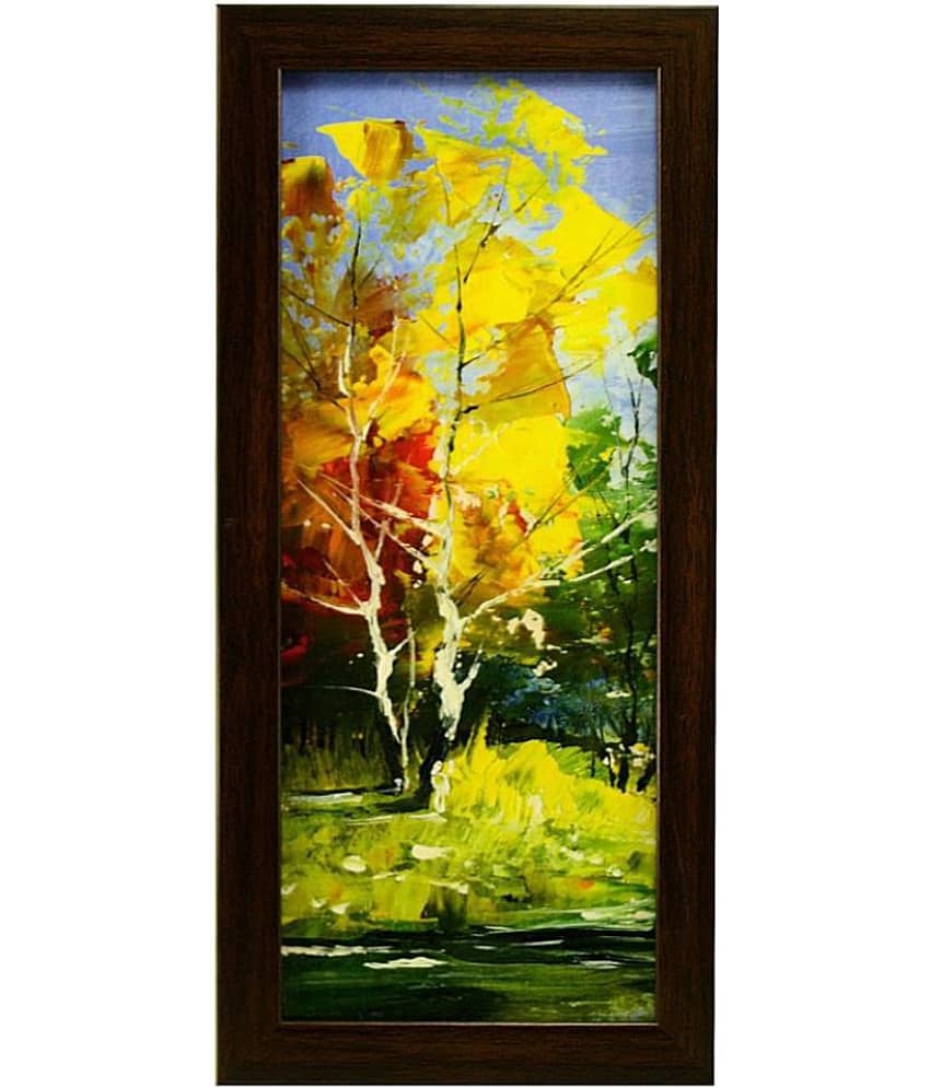 Indianara landscape Synthetic Painting With Frame view 2