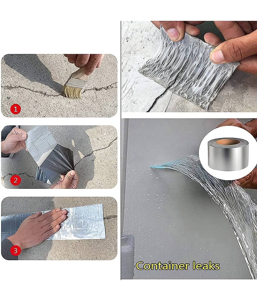 4 Inch Leakage Repair Waterproof Tape For Pipe Roof Water Solution Aluminium Foil Adhesive Sealing butyl rubber tape, Sealing Tape for Leakage view 2