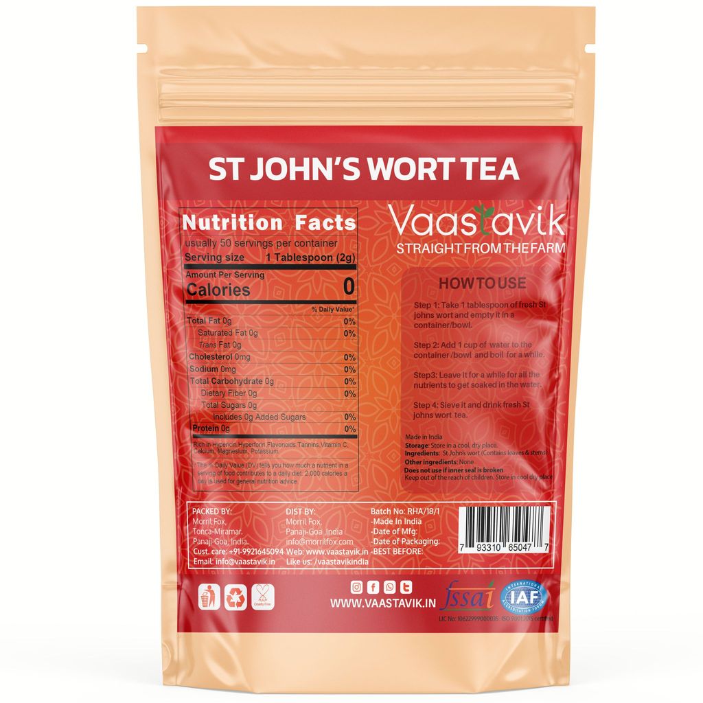 Vaastavik Pure St john's wort Tea 100 gm view 2