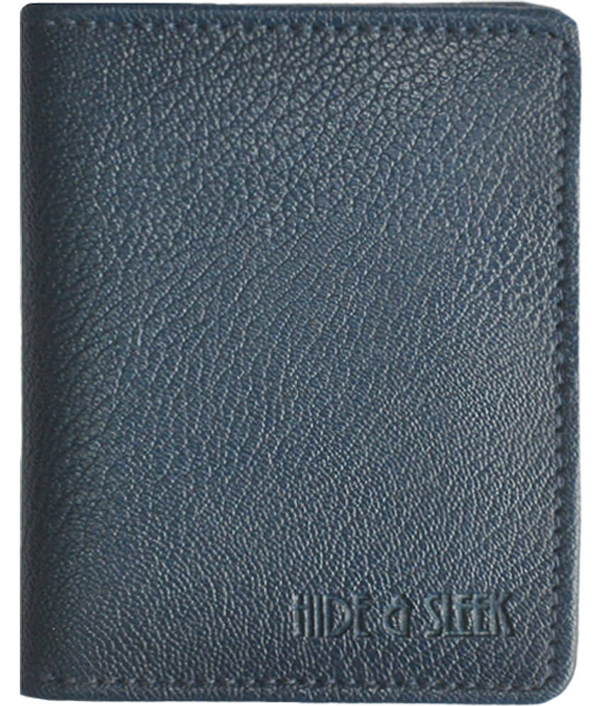 Hide&Sleek Flap Blue Card Holder view 2