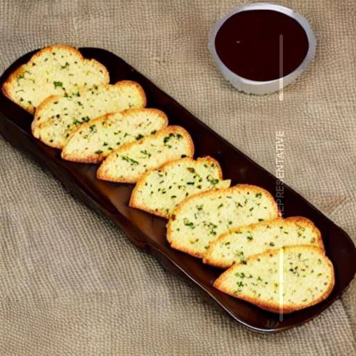 Plain d-shaped garlic bread