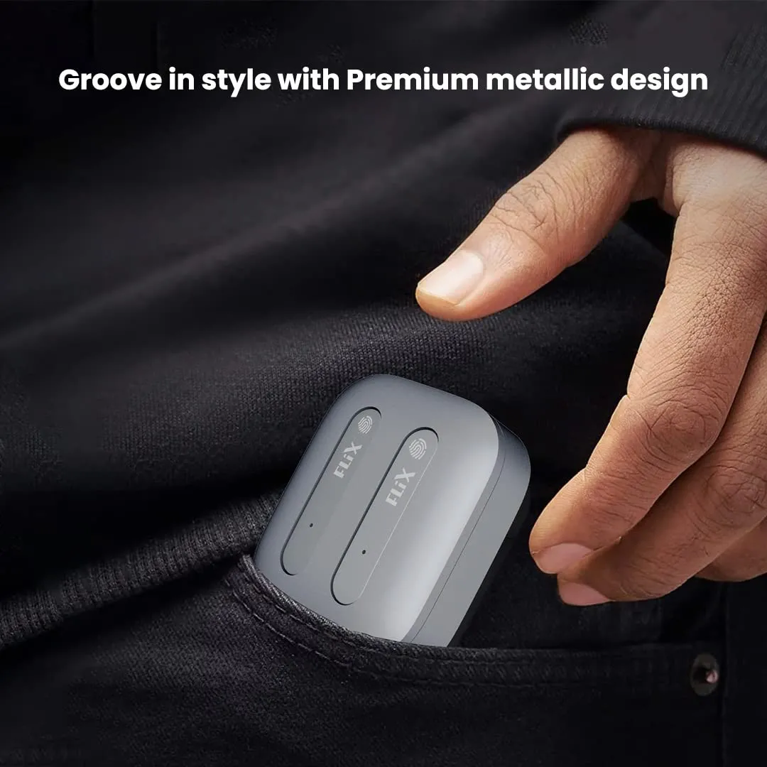 FLiX (Beetel Nitro Buds T11 Newly Launched in-Ear True Wireless,Premium Metallic Case,13MM Drivers & Super Bass,BT v5.0,Low Latency,IPX5 Water Resistant view 2