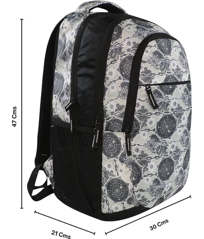 mikebags 29 Ltrs Grey Polyester College Bag view 2
