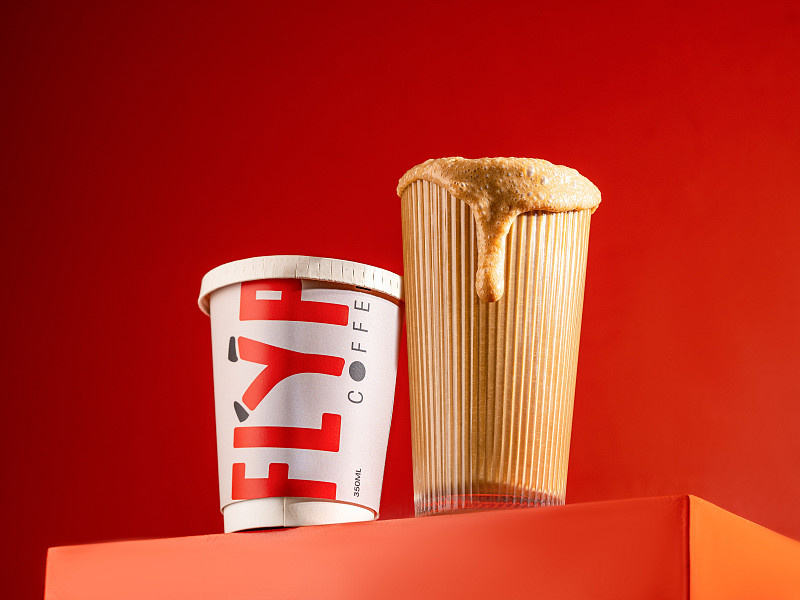 Cold coffee.