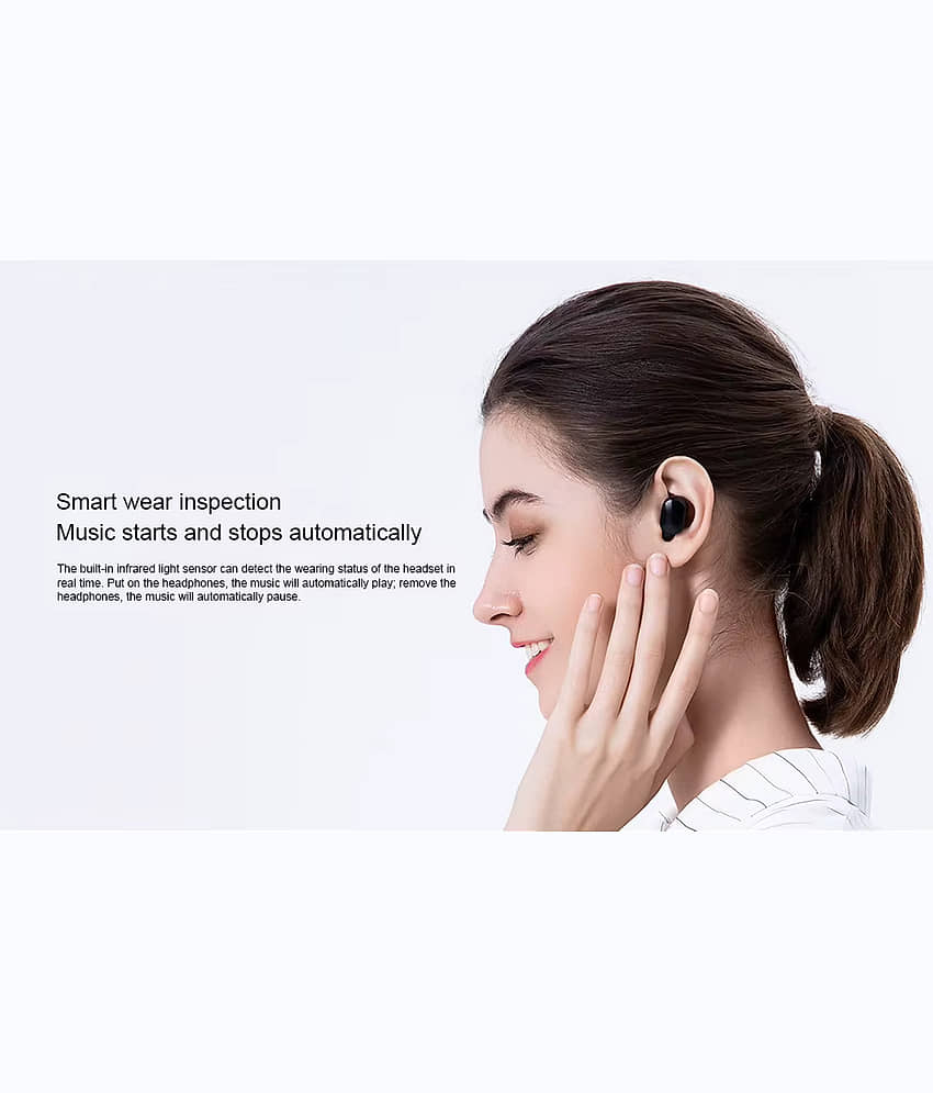 COREGENIX Airdot Bluetooth True Wireless (TWS) In Ear 20 Hours Playback Low Latency,Powerfull bass IPX4(Splash & Sweat Proof) Black view 2