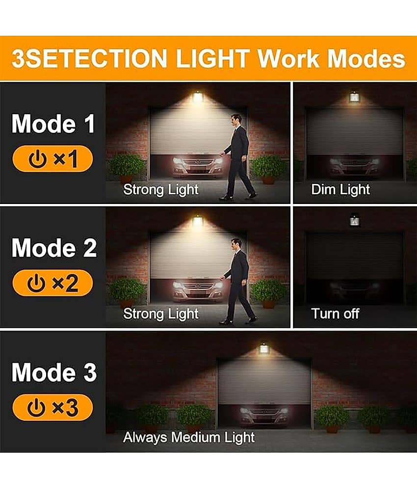 JMALL 5W Solar Outdoor Wall Light ( Pack of 1 ) view 2