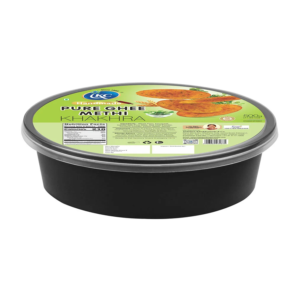 Handmade Pure Ghee Methi Khakhra | 500g view 2