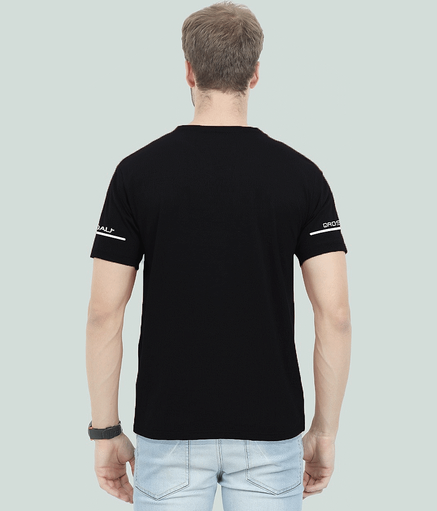 Reya Pack of 1 Cotton Blend Regular Fit Men's T-Shirt ( Blue ) view 2