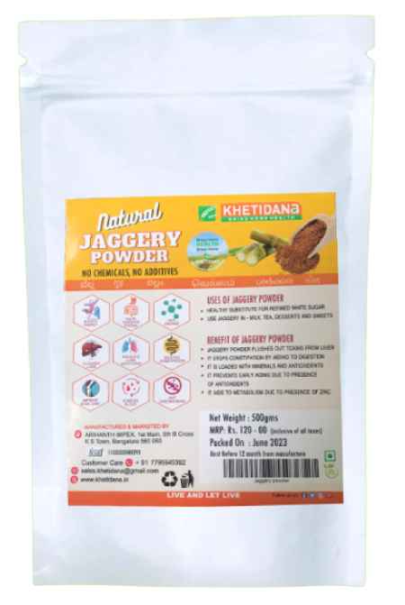 Natural Jaggery Powder 500Gms
