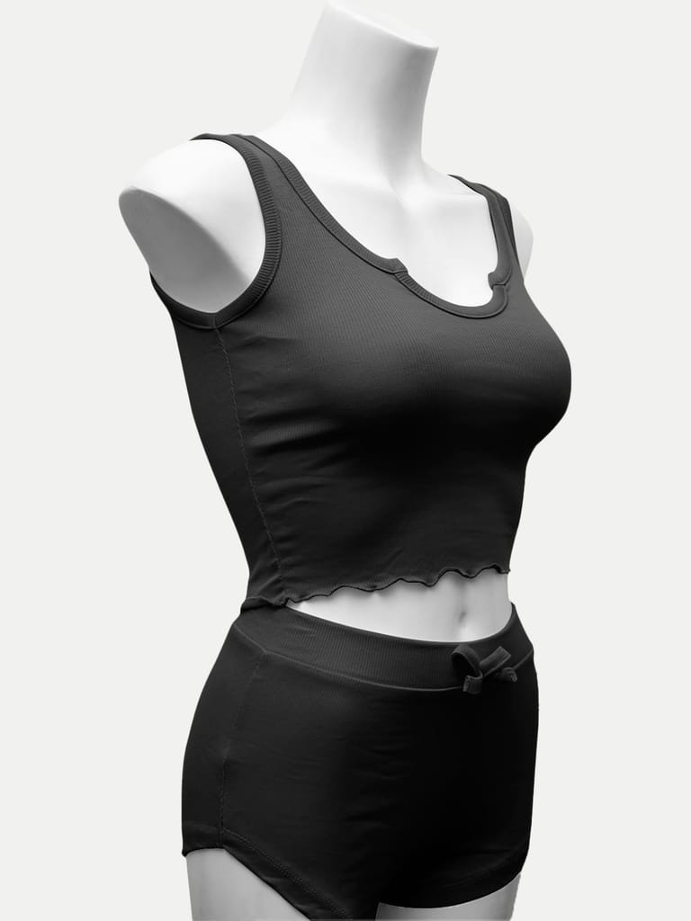 Women Black Loungewear Set view 2