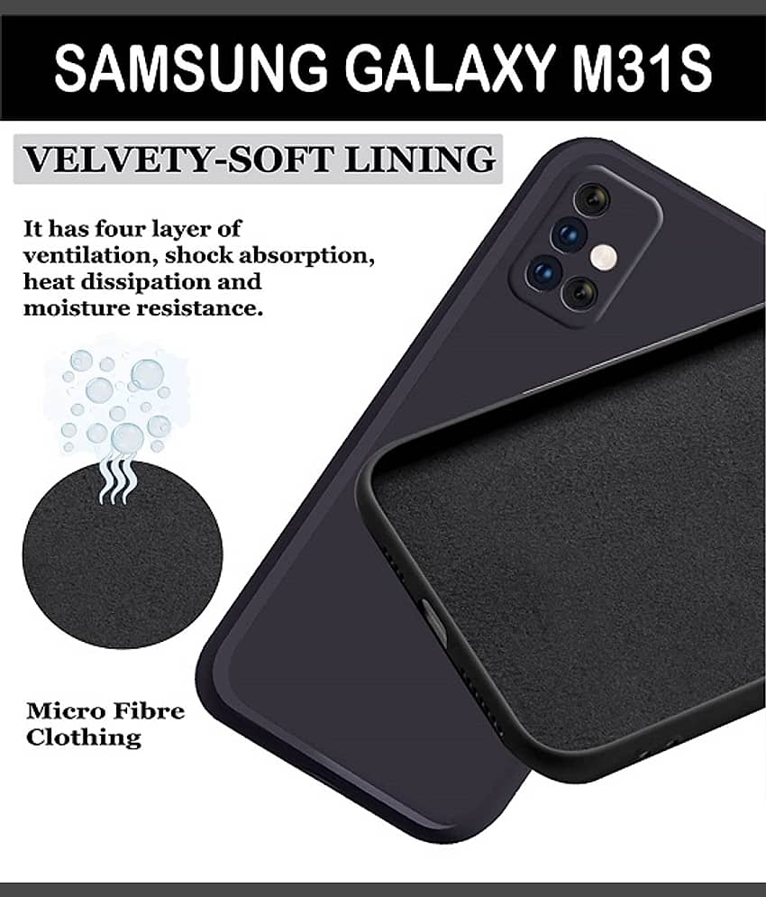 ZAMN - Plain Cases Compatible For Silicon Samsung Galaxy M31s ( Pack of 1 ) view 2