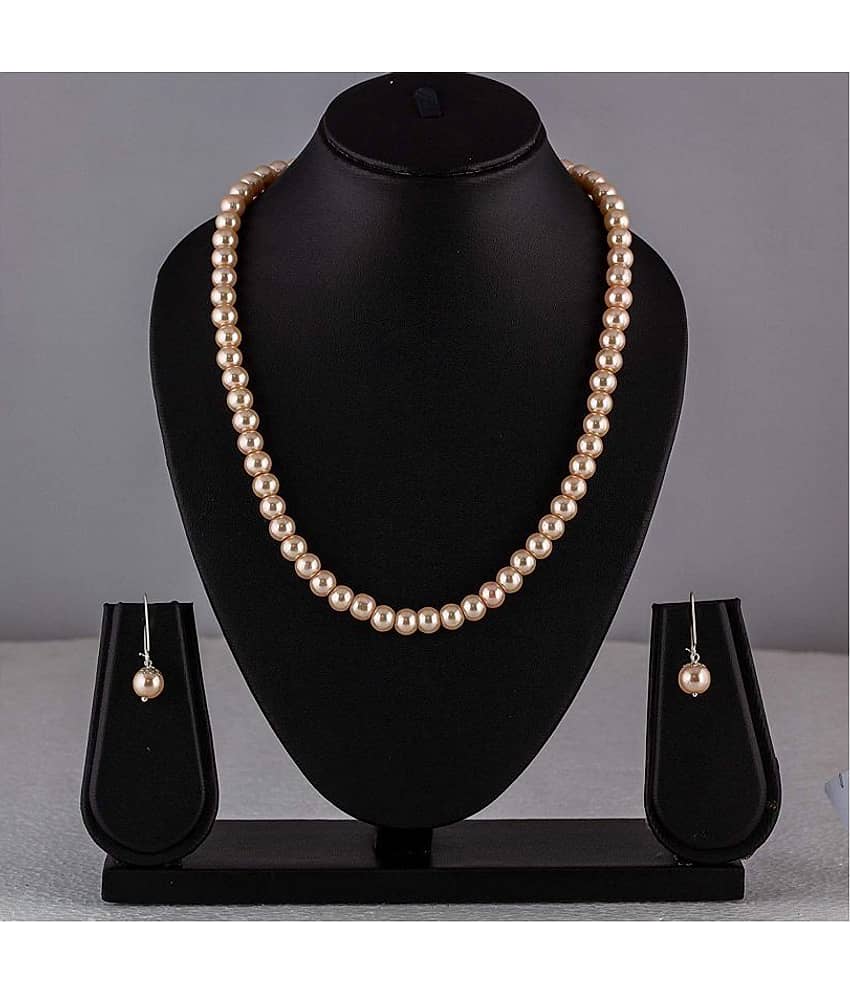 JFL - Jewellery For Less Brass Off White Princess Contemporary/Fashion None Necklaces Set view 2