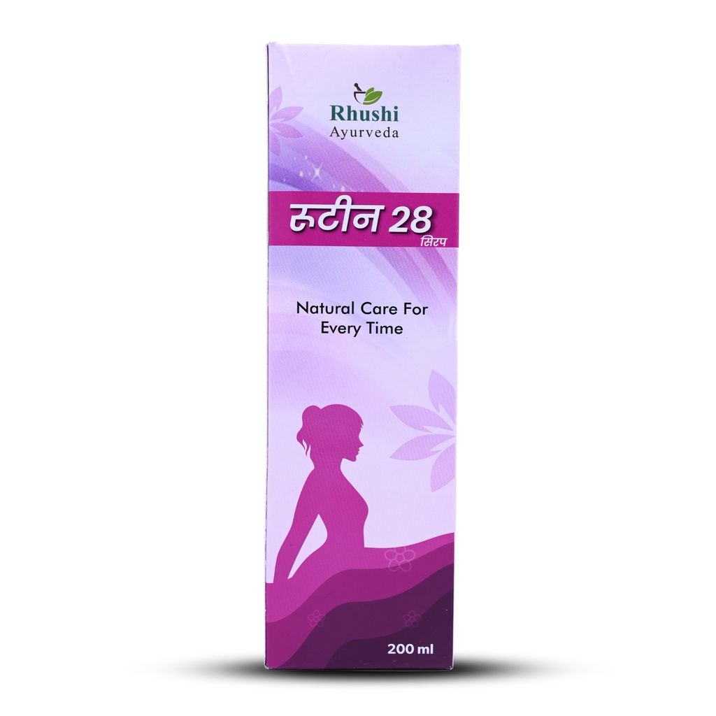 Rhushi Ayurved Routine 28 Syrup for Female Health and Overall Wellbeing view 2