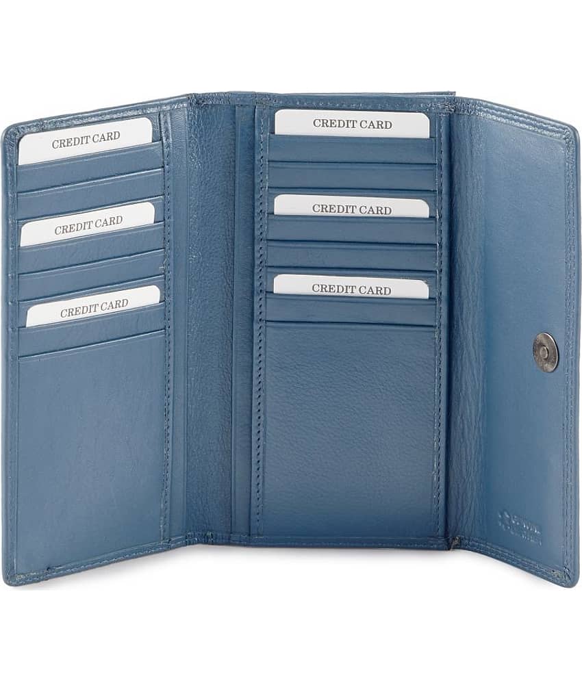 Calfnero Navy Wallet view 2