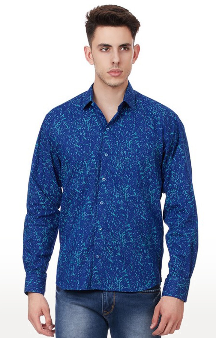 Tahvo Men Blue Shirt