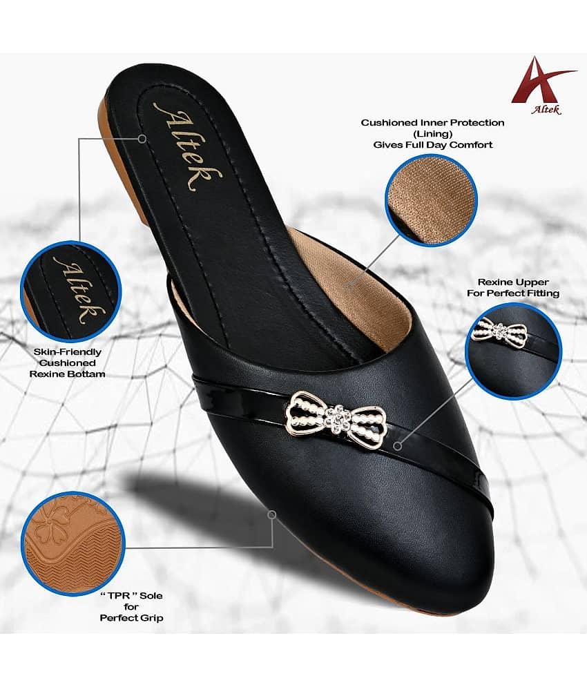 Altek - Black Women's Flats view 2