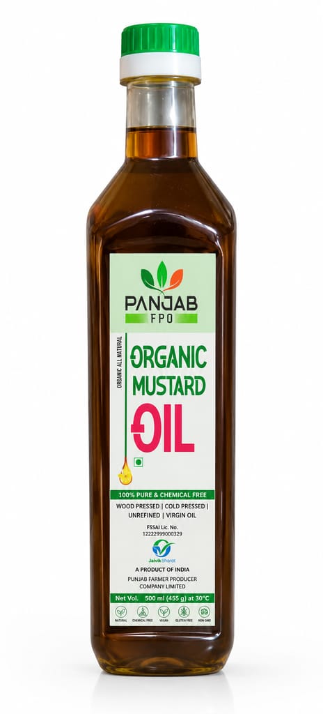 Punjab FPO Organic Mustard Oil, 1L