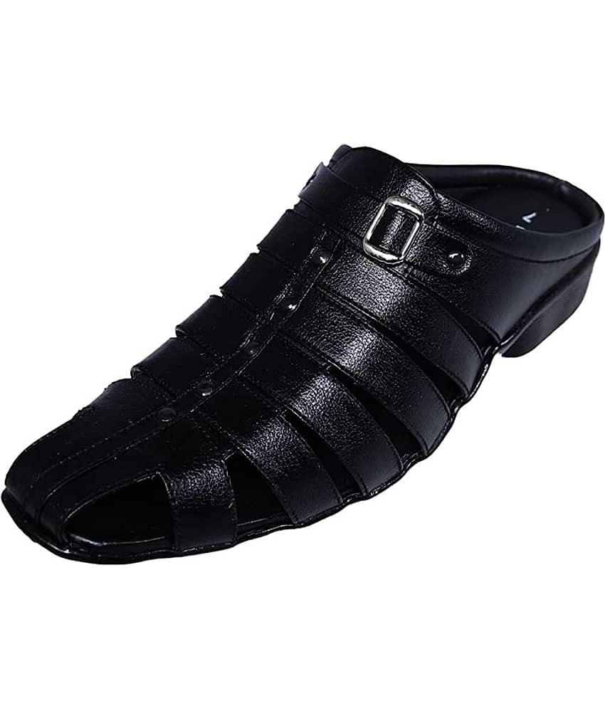 RAGE GAZE - Black Men's Sandals view 2
