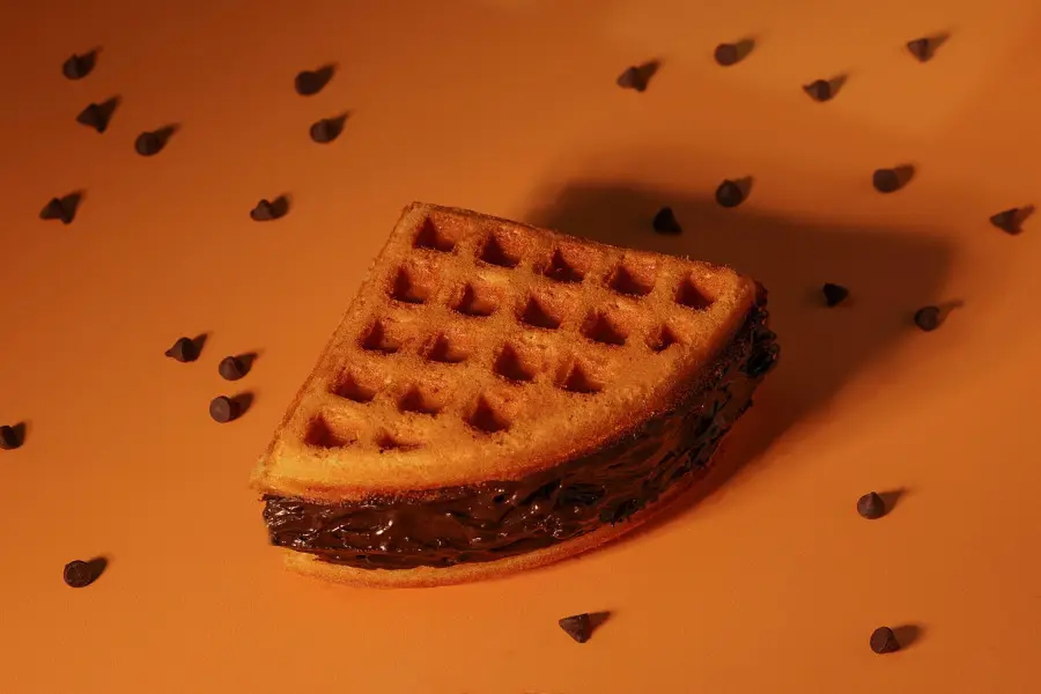 Belgian chocolate dark waffle