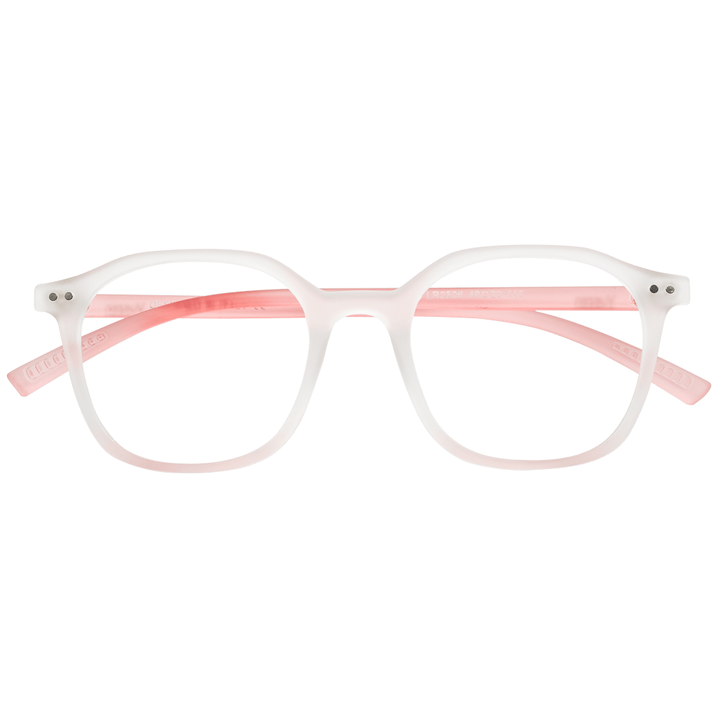 Transparent Full Rim Rectangle Eyeglasses view 2