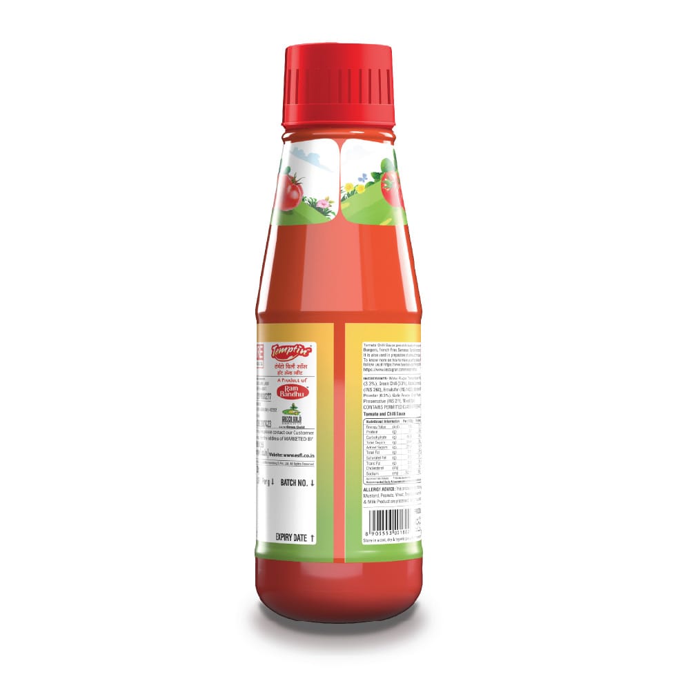 Temptin Tomato Chilli Sauce (Hot & Sweet) - 200G X 2 (Pack of 2) view 2