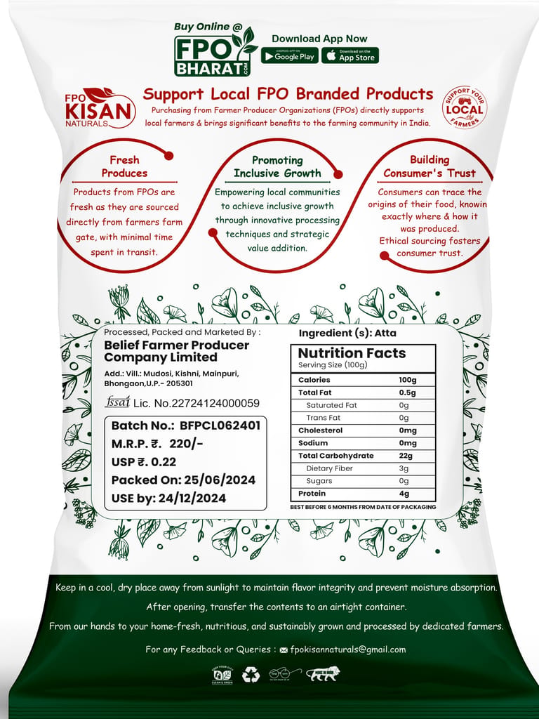 FPO KISAN NATURALS ATTA view 2