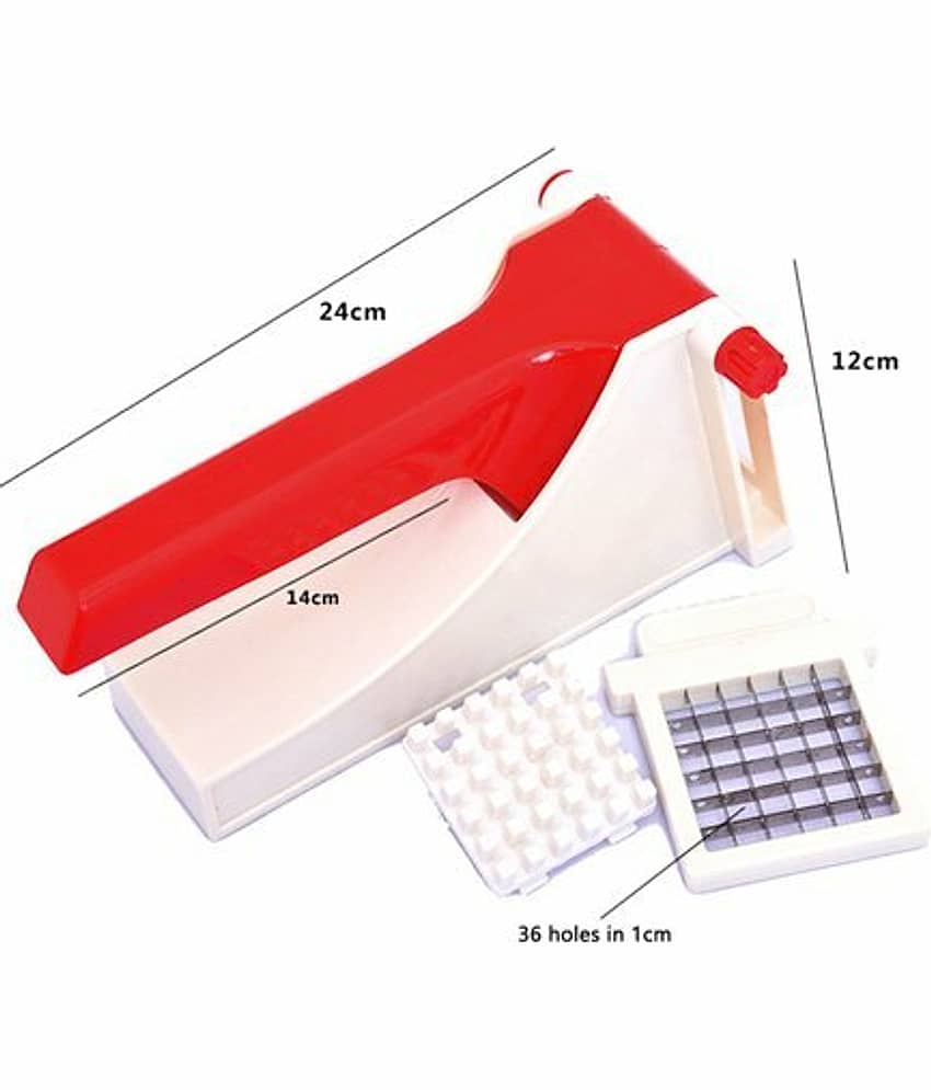 FITAZA Red Plastic Mannual Chopper 0 ml ( Pack of 1 ) view 2