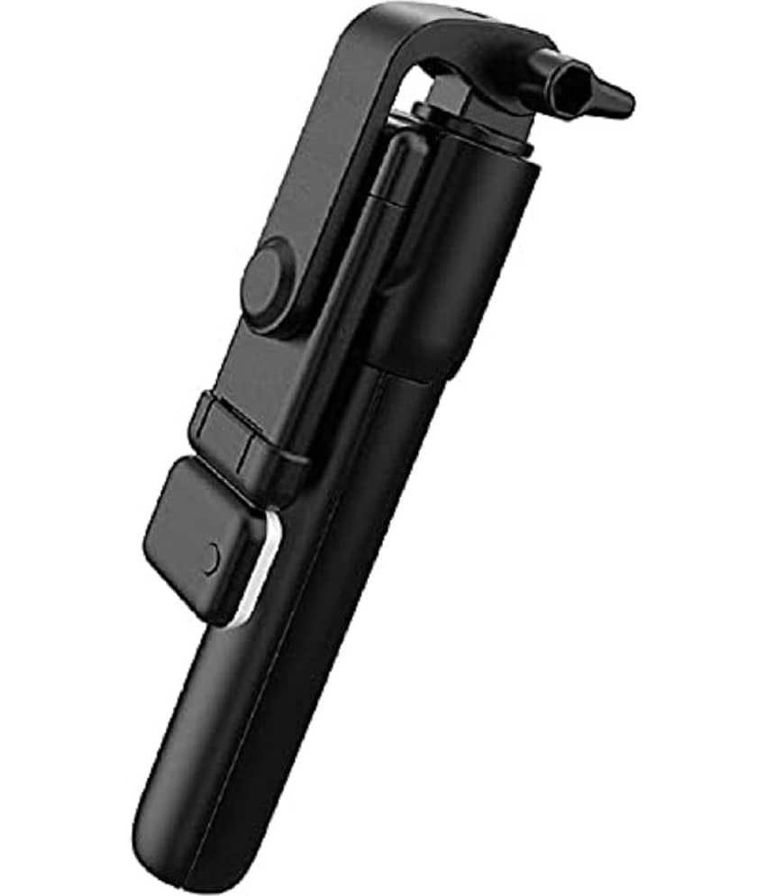 Hybite Premium Selfie Stick, Blue tooth Extendable Selfie Stick Tri pod with Led Light Wireless Remote and Portable Tri pod Stand Compatible for All iPhone and Android Smartphone view 2