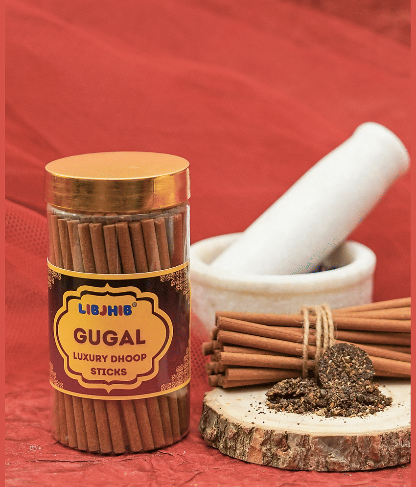 Libjhib Incense Dhoop Sticks Guggal 120 gm ( Pack of 2 ) view 2