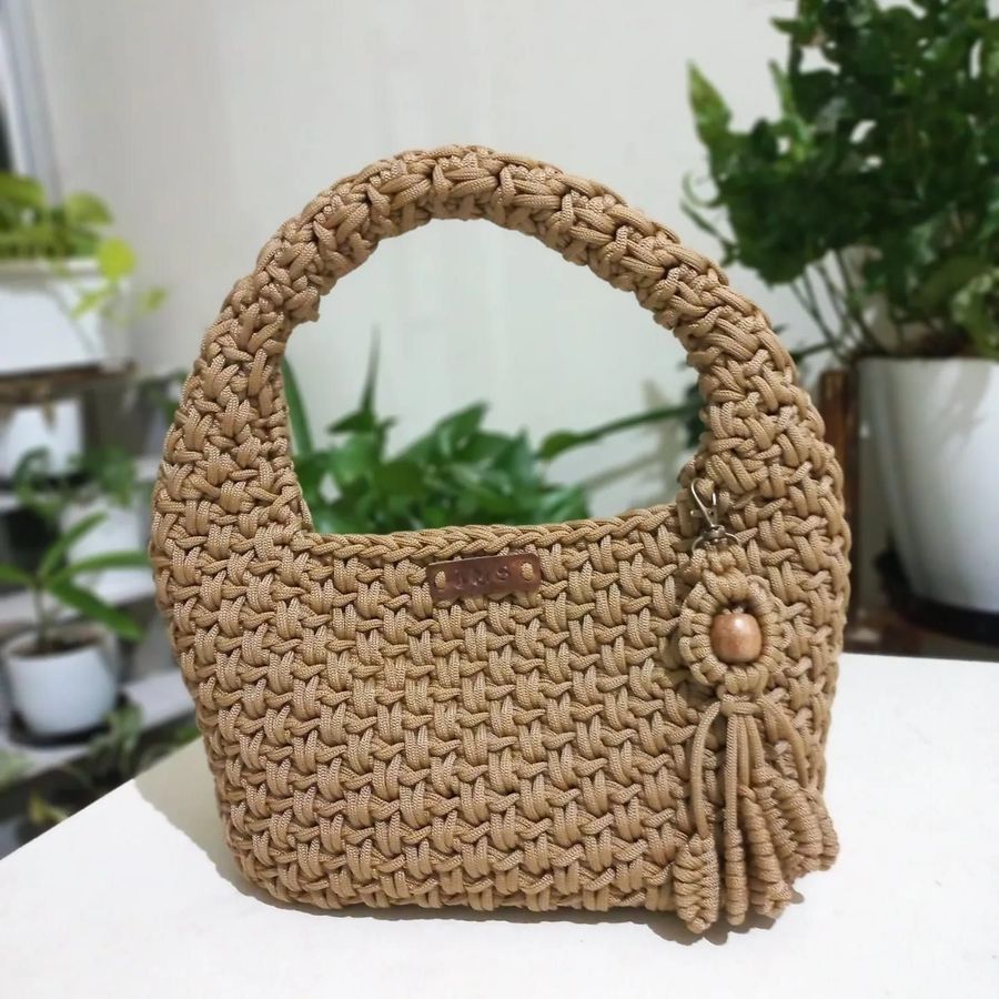 Handmade Crochet Handbag view 2