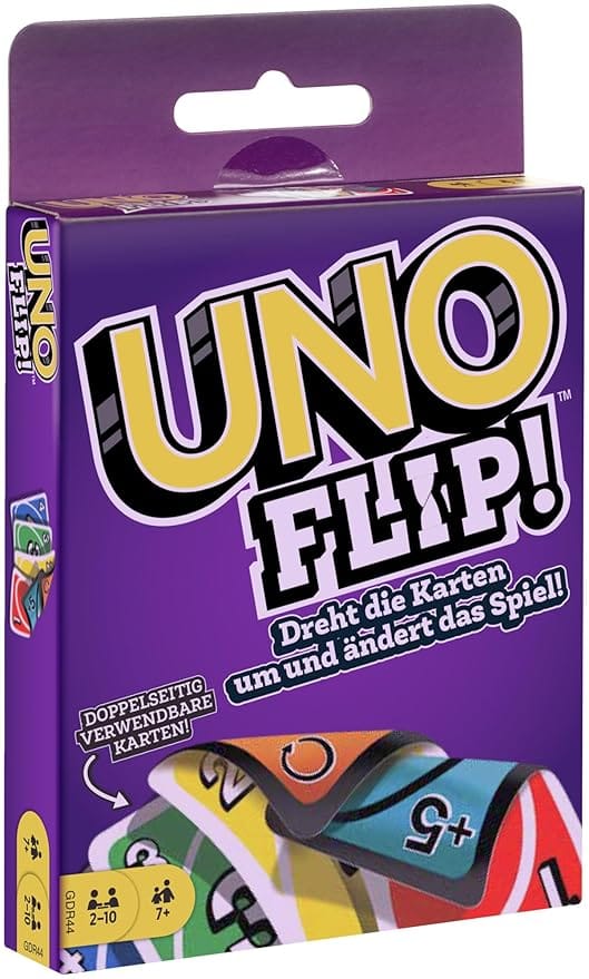 UNO Flip Side Card Game, Multicolor view 2