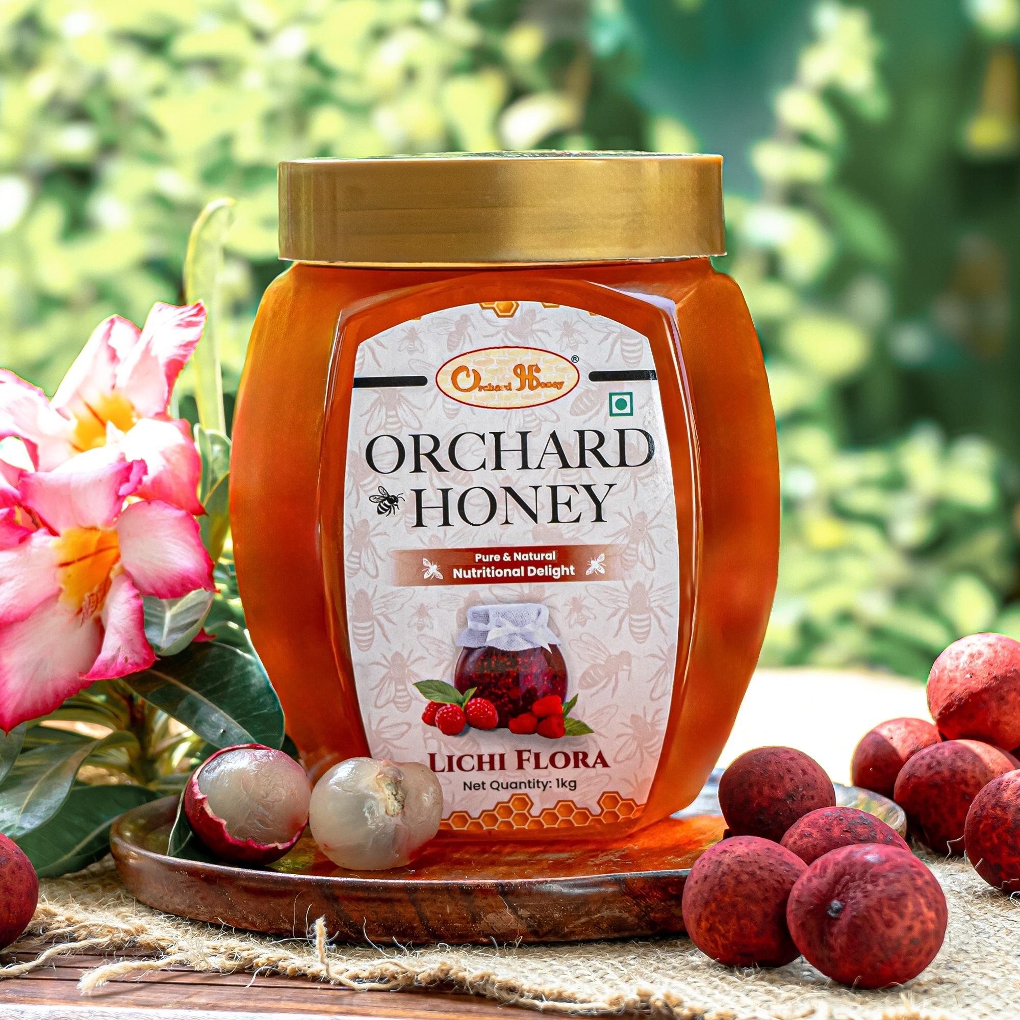 Orchard Honey Lichi Flora Honey Pure & Premium Honey for Immunity Original Fresh Honey 1kg view 2