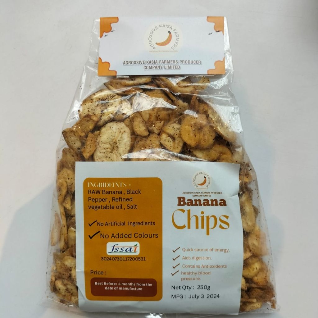 Banana Kali Mirch Chips (250 gm) view 2