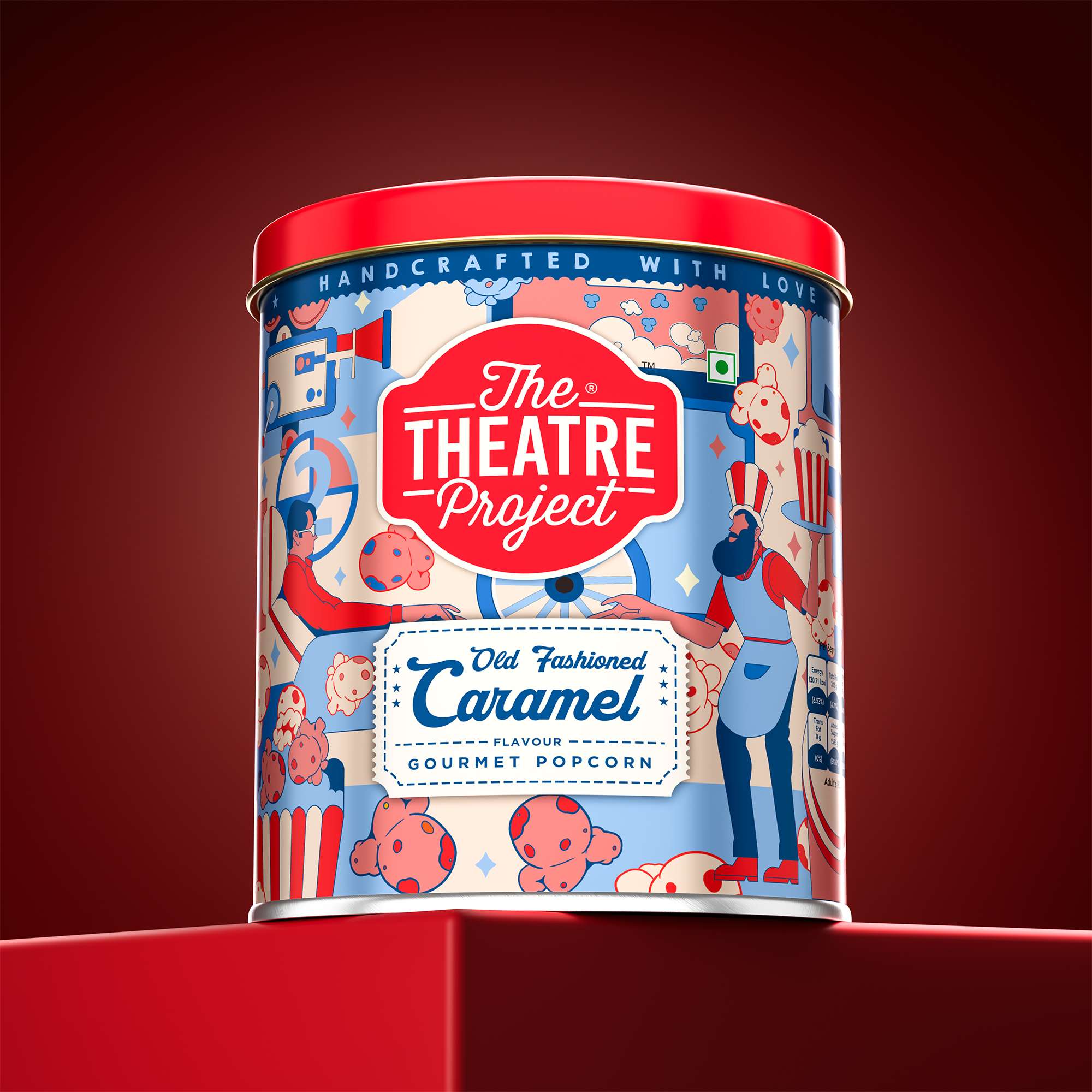 TTP Old Fashioned Caramel Gourmet Popcorn Tin - 95 gms - Pack of 6 view 2