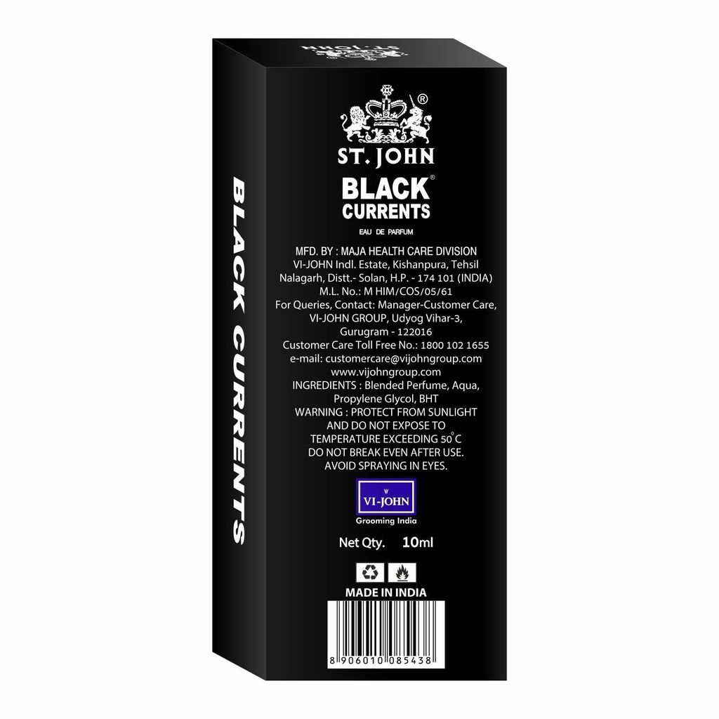 St.John - Black Current Perfume for Men 10ml Eau De Parfum (EDP) For Men 10ML view 2