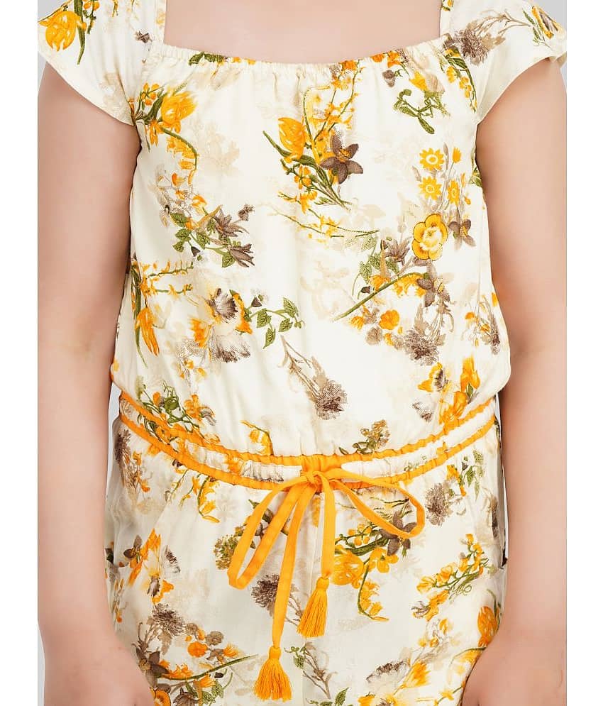 Being Naughty Girls Rayon Jumpsuit ( Pack of 1 , Light Yellow ) view 2