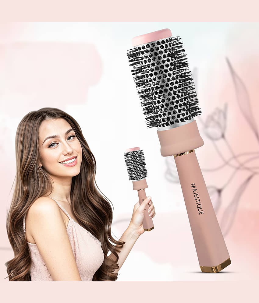 MAJESTIQUE Round Brush For All Hair Types ( Pack of 1 ) view 2