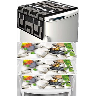 REVEXO Refrigerator Cover (Width: 20 cm, Multicolor) view 2