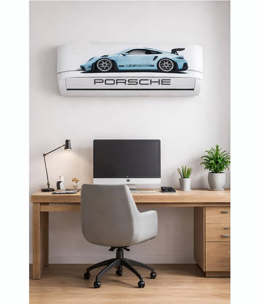 Porsche GT3 RS Car Sticker for AC, Porsche Split Ac Stickers, Air Conditioner Sticker, car Stickers Fit for All Models Self Adhesive Sticker (Pack of 1) view 2