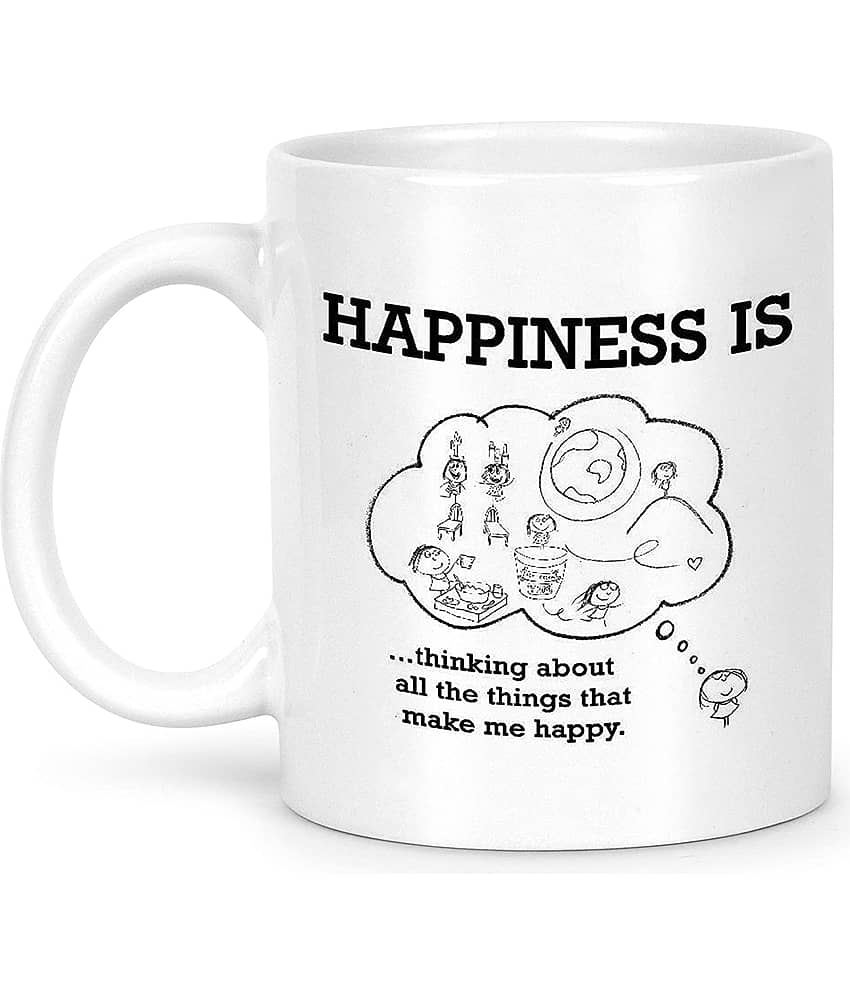 Idream Quote Printed Ceramic Coffee Mug 1 Pcs 330 mL view 2
