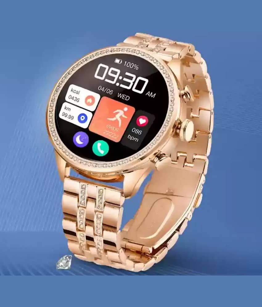 RD Kart AMOLED BT Calling Upto 1-2 days Smart Watch Gold