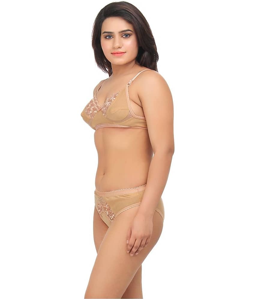 TCG Beige Lace Bra & Panty Set view 2