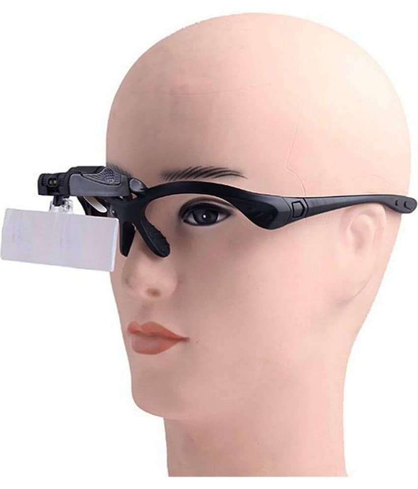 1X 1.5X 2.5X 3.5X Head 2LED Hand Free Magnifying Glass Magnifier Microscope 9892B view 2