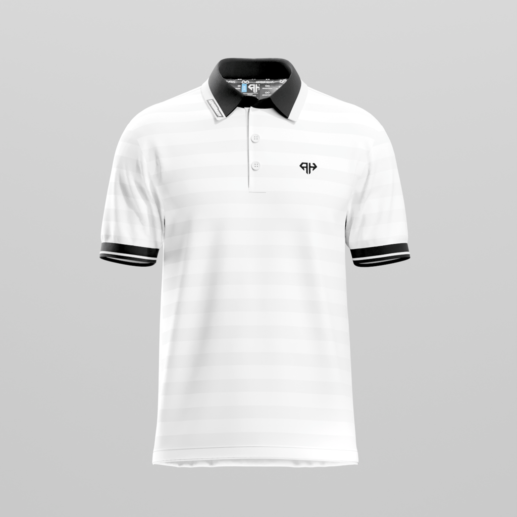 AH Classic White Golf Polo view 2